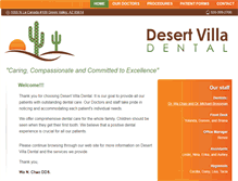 Tablet Screenshot of desertvilladental.com